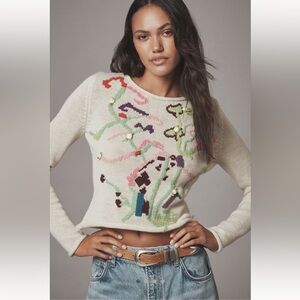 Mandinga Anturia Merino Wool Cotton Textured Sweater